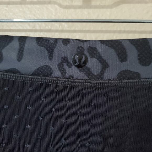Lululemon Animal Swirl Deep Coal Light Black Just Breathe Pant - Picture 7 of 8